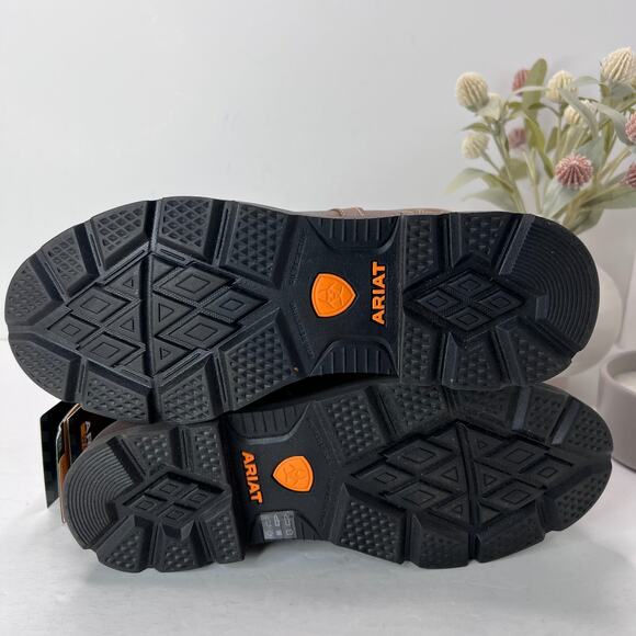 Ariat Groundbreaker 6" Work Boots Lace Up Distressed Leather Brown Men's 8D NWOB - Picture 8 of 10